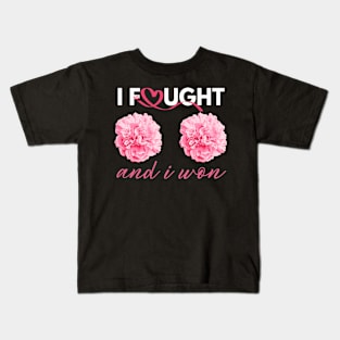 Breast Cancer Awareness I Fought And I Won Women Kids T-Shirt